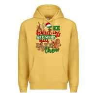 Antique Gold The holidays are what you bake them Premium Hoodie - NancyCooperArtShop