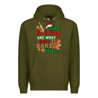 Army Green The holidays are what you bake them Premium Hoodie - NancyCooperArtShop