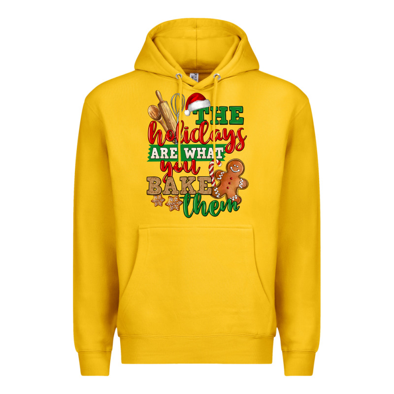 The Holidays Are What You Bake Them Premium Hoodie by NancyCooperArtShop | Teevron