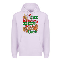Lilac The holidays are what you bake them Premium Hoodie - NancyCooperArtShop