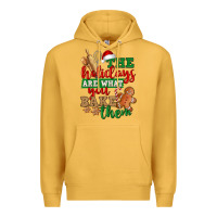 Mustard The holidays are what you bake them Premium Hoodie - NancyCooperArtShop