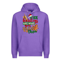 Purple The holidays are what you bake them Premium Hoodie - NancyCooperArtShop