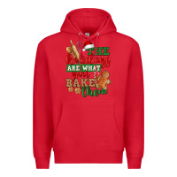 Red The holidays are what you bake them Premium Hoodie - NancyCooperArtShop