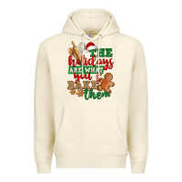 Sandshell The holidays are what you bake them Premium Hoodie - NancyCooperArtShop