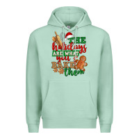 Seafoam The holidays are what you bake them Premium Hoodie - NancyCooperArtShop