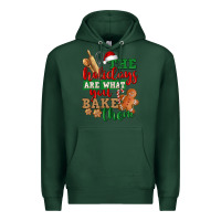 Sports Green The holidays are what you bake them Premium Hoodie - NancyCooperArtShop