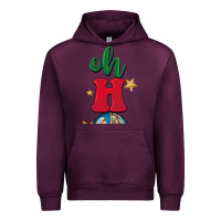 Mauve Wine oh holy night Urban Hoodie - BarkalooDesign