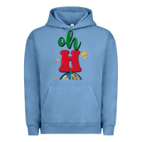 Pigment Pebble Blue oh holy night Urban Hoodie - BarkalooDesign
