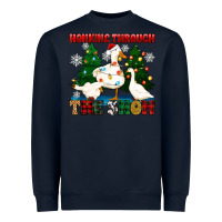 Navy honking through the snow Heavyweight Sweatshirt - Zillion Design Studio