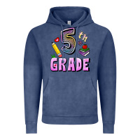 Vintage Denim Fifth Grade Vintage Hoodie - RanaPortraitStore
