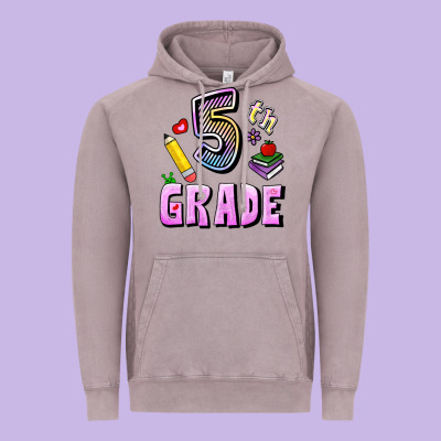 Fifth Grade Vintage Hoodie Designed By Ranaportraitstore