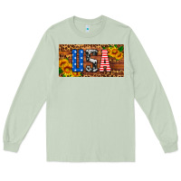 Matcha usa sunflowers license plate Long Sleeve Tee - HRA Design Shop