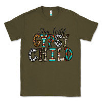 Army Green stay wild gypsy child Classic Tee - CowhideDigitalArt