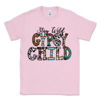 Bubblegum Pink stay wild gypsy child Classic Tee - CowhideDigitalArt