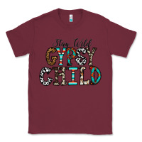 Burgundy stay wild gypsy child Classic Tee - CowhideDigitalArt