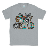 Heather Grey stay wild gypsy child Classic Tee - CowhideDigitalArt