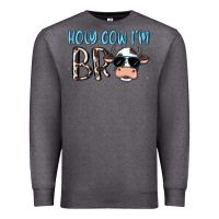 Charcoal Heather holy cow i'm bro Premium Sweatshirt - MaliasSmallBusiness