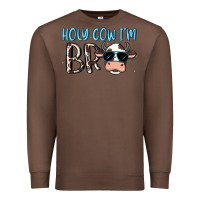 Chestnut holy cow i'm bro Premium Sweatshirt - MaliasSmallBusiness