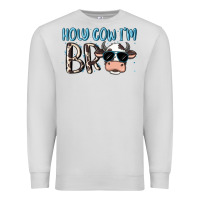 Dove Grey holy cow i'm bro Premium Sweatshirt - MaliasSmallBusiness