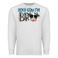 Oatmeal Heather holy cow i'm bro Premium Sweatshirt - MaliasSmallBusiness