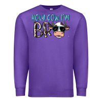 Purple holy cow i'm bro Premium Sweatshirt - MaliasSmallBusiness