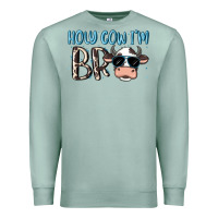 Seafoam holy cow i'm bro Premium Sweatshirt - MaliasSmallBusiness