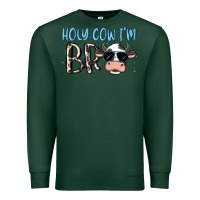 Sports Green holy cow i'm bro Premium Sweatshirt - MaliasSmallBusiness