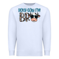 White holy cow i'm bro Premium Sweatshirt - MaliasSmallBusiness