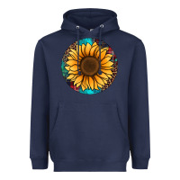 Navy sunflower christmas ornament Heavyweight Hoodie - Jasminsmagicworld