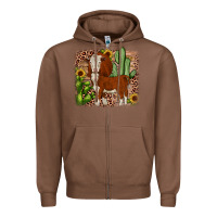 Chestnut Hereford cactus sunflower Zipper Hoodie - JahusDesignShop