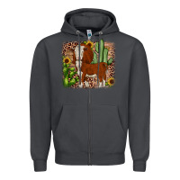 Smoke Hereford cactus sunflower Zipper Hoodie - JahusDesignShop