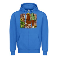 True Royal Hereford cactus sunflower Zipper Hoodie - JahusDesignShop