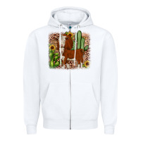 Hereford Cactus Sunflower Zipper Hoodie | Teevron