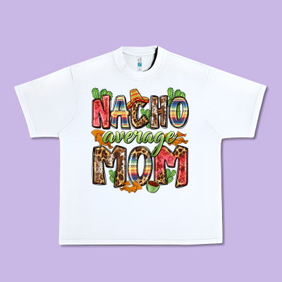 Nacho Average Mom Urban Heavy Tee Designed By Zillion Design Studio