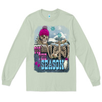 Matcha Winter tis the season skeleton Long Sleeve Tee - FaDigitalArtStudio