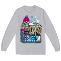 Moon Dust Winter tis the season skeleton Long Sleeve Tee - FaDigitalArtStudio