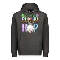 Charcoal Heather Do the bunny hop Premium Hoodie - NancyCooperArtShop