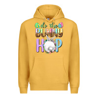 Mustard Do the bunny hop Premium Hoodie - NancyCooperArtShop