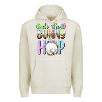 Oatmeal Heather Do the bunny hop Premium Hoodie - NancyCooperArtShop