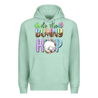 Seafoam Do the bunny hop Premium Hoodie - NancyCooperArtShop