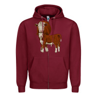Burgundy hareford Zipper Hoodie - JahusDesignShop