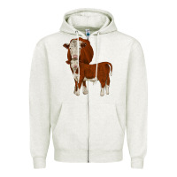 Oatmeal Heather hareford Zipper Hoodie - JahusDesignShop