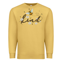 Antique Gold bee kind Premium Sweatshirt - MaliasSmallBusiness