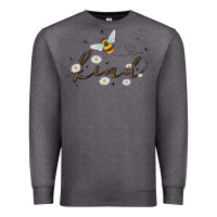 Charcoal Heather bee kind Premium Sweatshirt - MaliasSmallBusiness