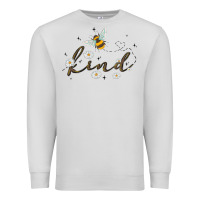Dove Grey bee kind Premium Sweatshirt - MaliasSmallBusiness