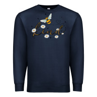 Navy bee kind Premium Sweatshirt - MaliasSmallBusiness