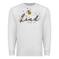 Oatmeal Heather bee kind Premium Sweatshirt - MaliasSmallBusiness