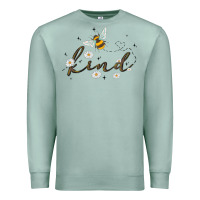 Seafoam bee kind Premium Sweatshirt - MaliasSmallBusiness