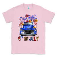 Bubblegum Pink western fourth of july truck Classic Tee - FaDigitalArtStudio