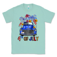 Seafoam western fourth of july truck Classic Tee - FaDigitalArtStudio